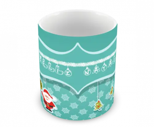 Caneca Polímero Feliz Natal Personalizada