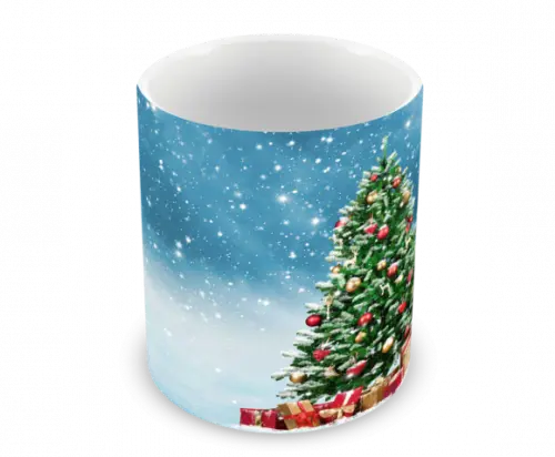 Caneca Polímero Feliz Natal Personalizada