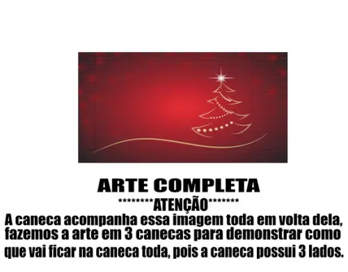 Caneca Polímero Feliz Natal Personalizada