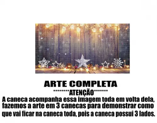 Caneca Polímero Feliz Natal Personalizada