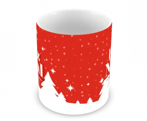 Caneca Polímero Feliz Natal Personalizada