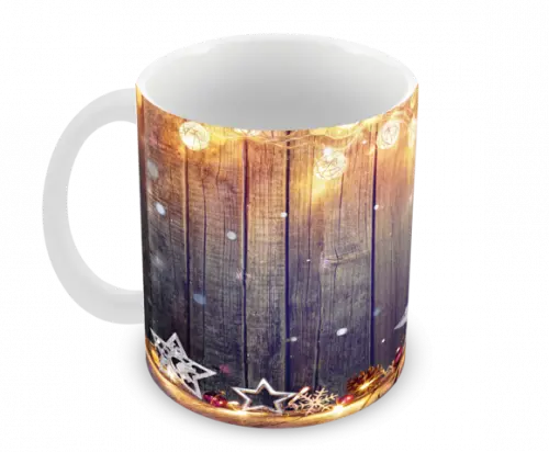 Caneca Polímero Feliz Natal Personalizada