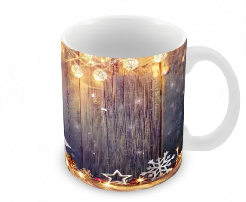 Caneca Polímero Feliz Natal Personalizada