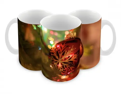 Caneca Polímero Feliz Natal Personalizada