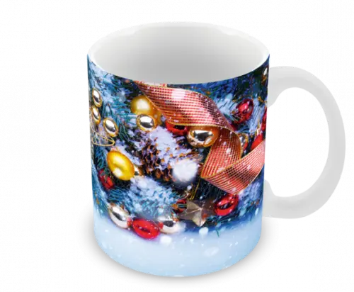 Caneca Polímero Feliz Natal Personalizada