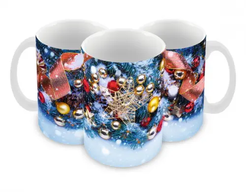 Caneca Polímero Feliz Natal Personalizada