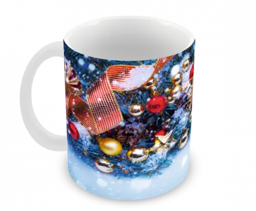 Caneca Polímero Feliz Natal Personalizada