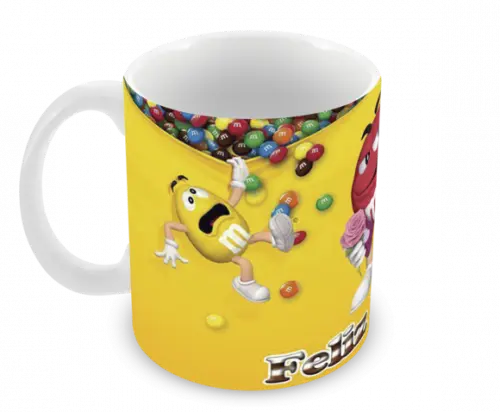 Caneca Polímero Feliz Páscoa Personalizada