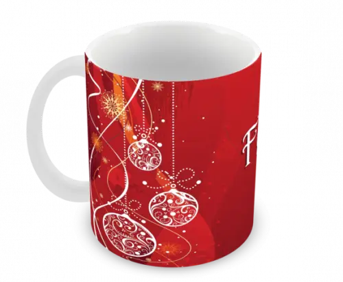 Caneca Polímero Feliz Natal Personalizada
