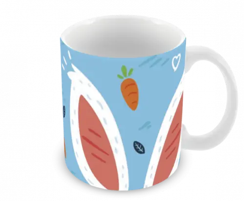 Caneca Polímero Feliz Páscoa Personalizada