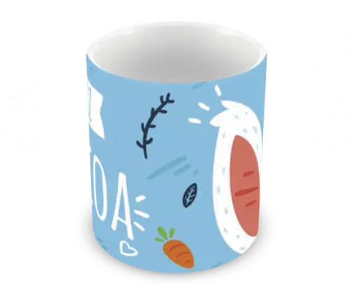 Caneca Polímero Feliz Páscoa Personalizada