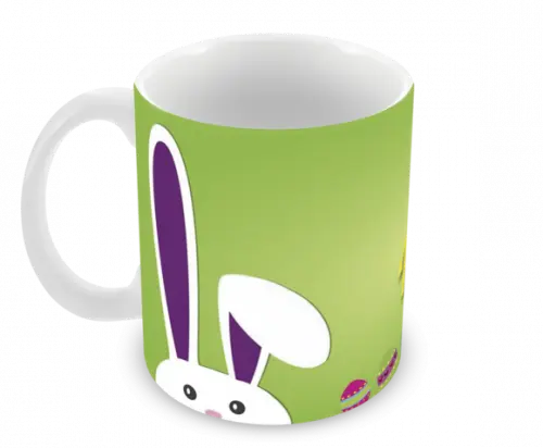 Caneca Polímero Feliz Páscoa Personalizada
