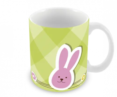Caneca Polímero Feliz Páscoa Personalizada