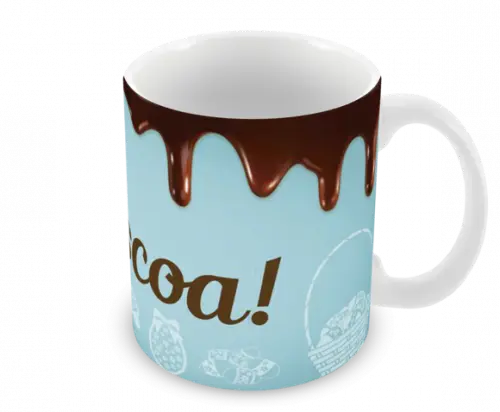 Caneca Polímero Feliz Páscoa Personalizada
