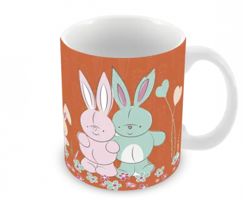 Caneca Polímero Feliz Páscoa Personalizada