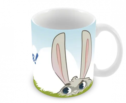 Caneca Polímero Feliz Páscoa Personalizada