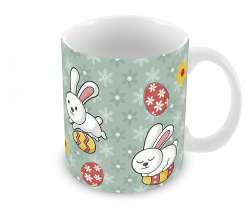 Caneca Polímero Feliz Páscoa Personalizada