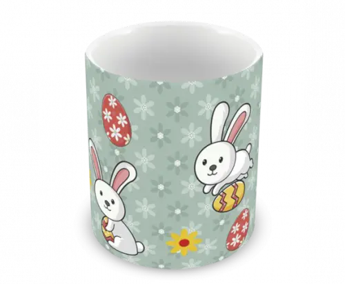 Caneca Polímero Feliz Páscoa Personalizada