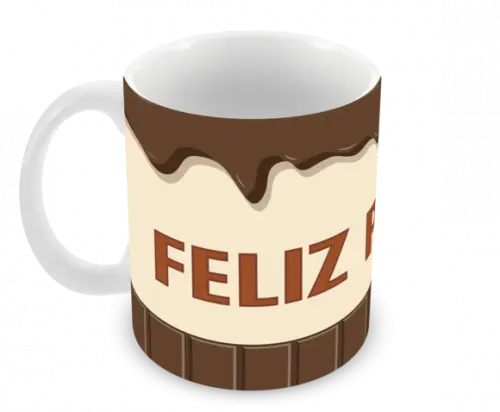 Caneca Polímero Feliz Páscoa Personalizada