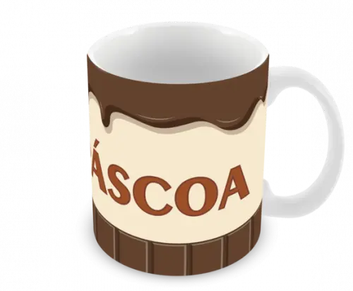 Caneca Polímero Feliz Páscoa Personalizada