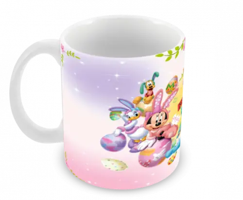 Caneca Polímero Feliz Páscoa Personalizada