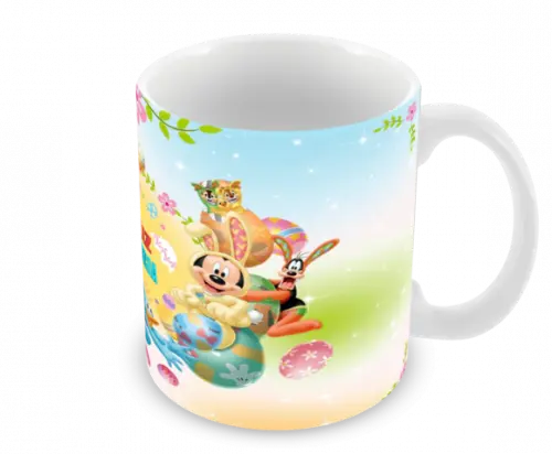 Caneca Polímero Feliz Páscoa Personalizada