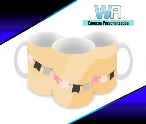 Caneca Polímero Festa Junina Personalizada
