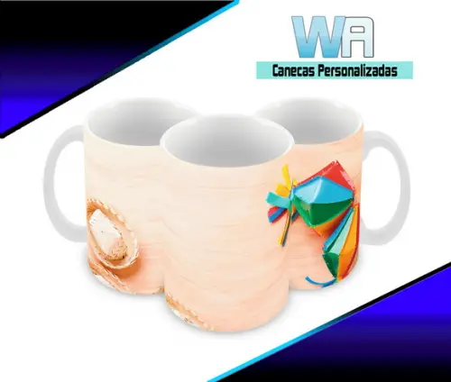 Caneca Polímero Festa Junina Personalizada