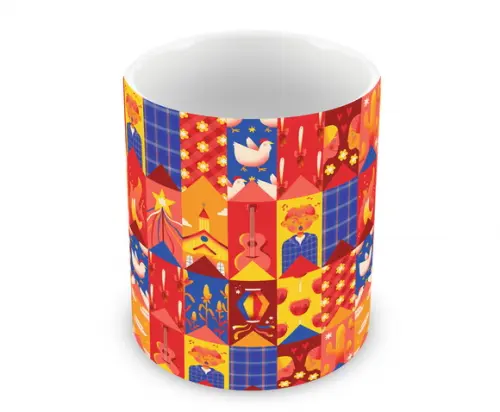 Caneca Polímero Festa Junina Personalizada
