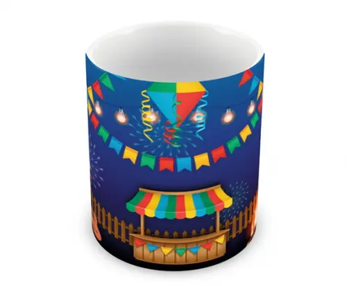 Caneca Polímero Festa Junina Personalizada