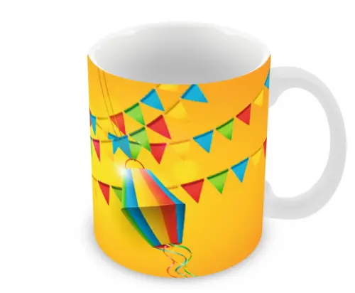 Caneca Polímero Festa Junina Personalizada