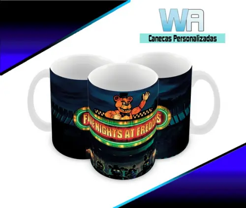 Caneca Polímero Five Nights At Freddys Personalizada