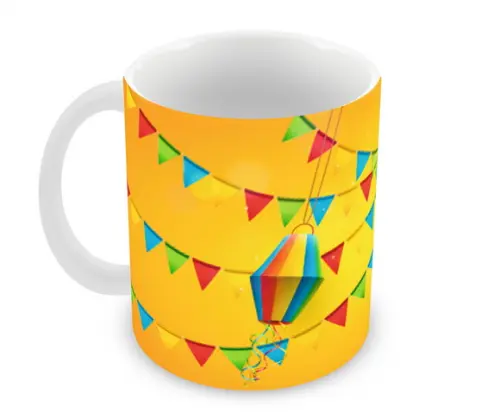 Caneca Polímero Festa Junina Personalizada