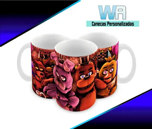 Caneca Polímero Five Nights At Freddys Personalizada