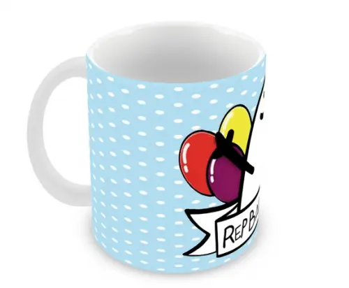 Caneca Polímero Flork Aniversário Personalizada