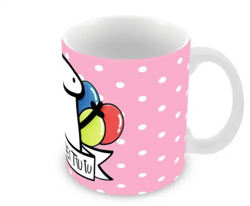 Caneca Polímero Flork Aniversário Personalizada