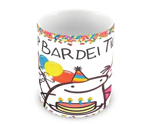 Caneca Polímero Flork Aniversário Personalizada