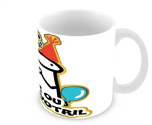 Caneca Polímero Flork Aniversário Personalizada