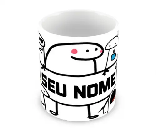 Caneca Polímero Flork com Nome Personalizada
