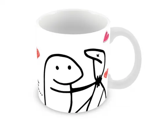 Caneca Polímero Flork Eu Te Amo Personalizada