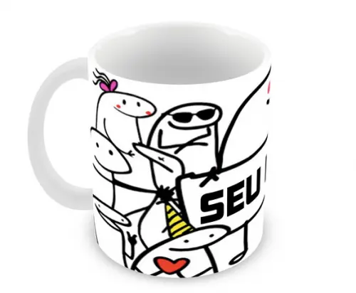 Caneca Polímero Flork com Nome Personalizada