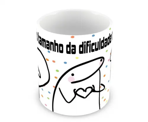 Caneca Polímero Flork Eu Te Amo Personalizada