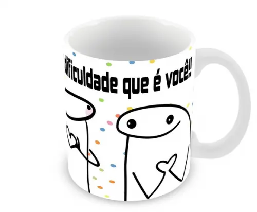 Caneca Polímero Flork Eu Te Amo Personalizada