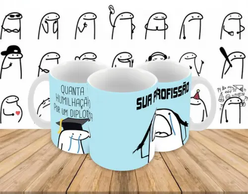 Caneca Polímero Flork Profissão Personalizada