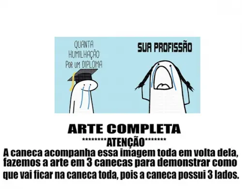 Caneca Polímero Flork Profissão Personalizada