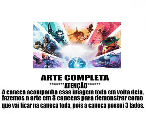 Caneca Polímero Fortnite Personalizada