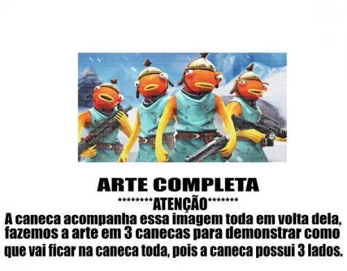 Caneca Polímero Fortnite Personalizada