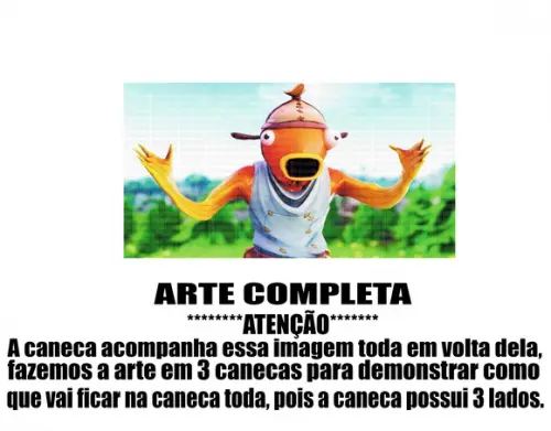 Caneca Polímero Fortnite Personalizada