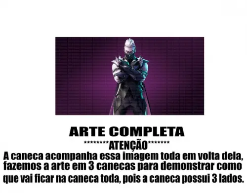 Caneca Polímero Fortnite Personalizada