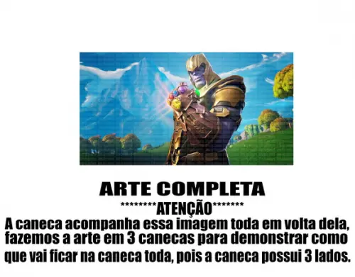 Caneca Polímero Fortnite Personalizada